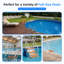 Échelle de piscine hors-sol, échelle de piscine robuste à 4 marches avec marches antidérapantes et mains courantes doubles, capacité de charge de 500 lb, pour 46 à 58 pouces-124794353-128596887