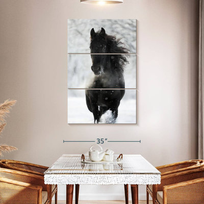 Cheval frison foncé Brampt