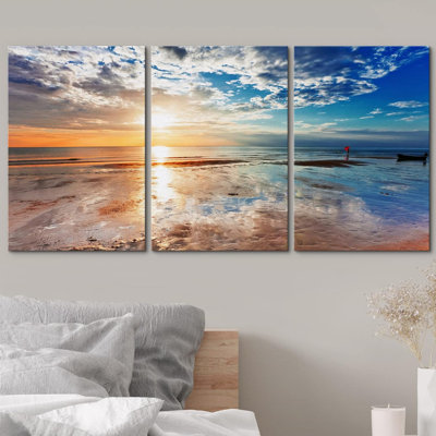 Plage Soleil avec reflet Ciel Nature Photographie Photographie Réalisme Rustique Ultra