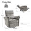 Beckette Modern Swivel Glider Nursery Power Recliner With Adjustable Headrest-2046821670