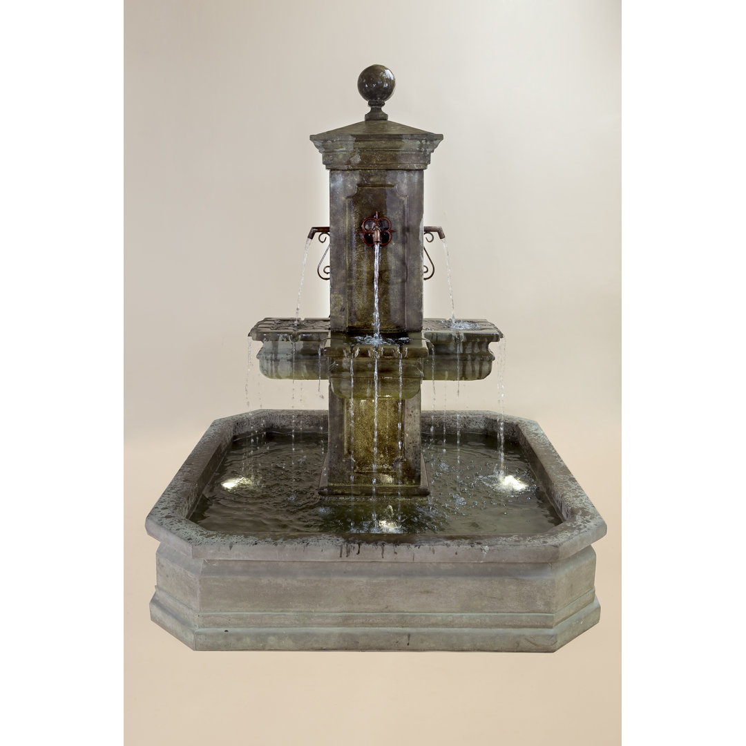 Anduze Hand Crafted Weather Resistant Pool Fountain Giannini Garden Ornaments