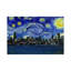 Chicago, Illinois, nuit étoilée, impression d'art graphique-52462502-52462499