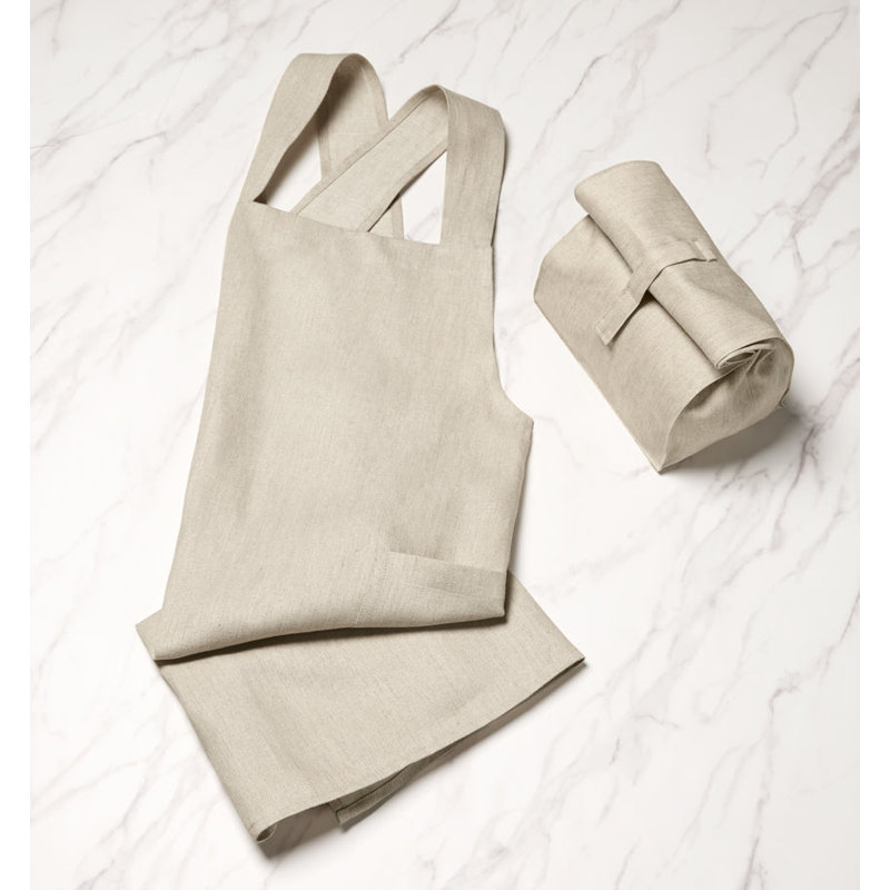Cuoco - Apron with Cross Belts, Natural