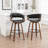 Devlin Faux Leather Upholstered Swivel Mid-Century Stools-1858617246-1858617244