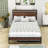 Wilhelmi Metal Platform Bed Frame with Trundle and USB Ports-1270646391-1270646384