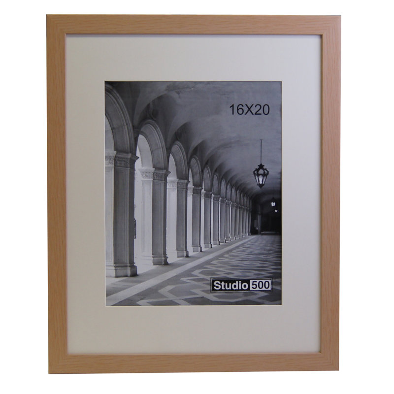 Cadre photo moderne et contemporain, 20 po x 16 po, Naturel, 1