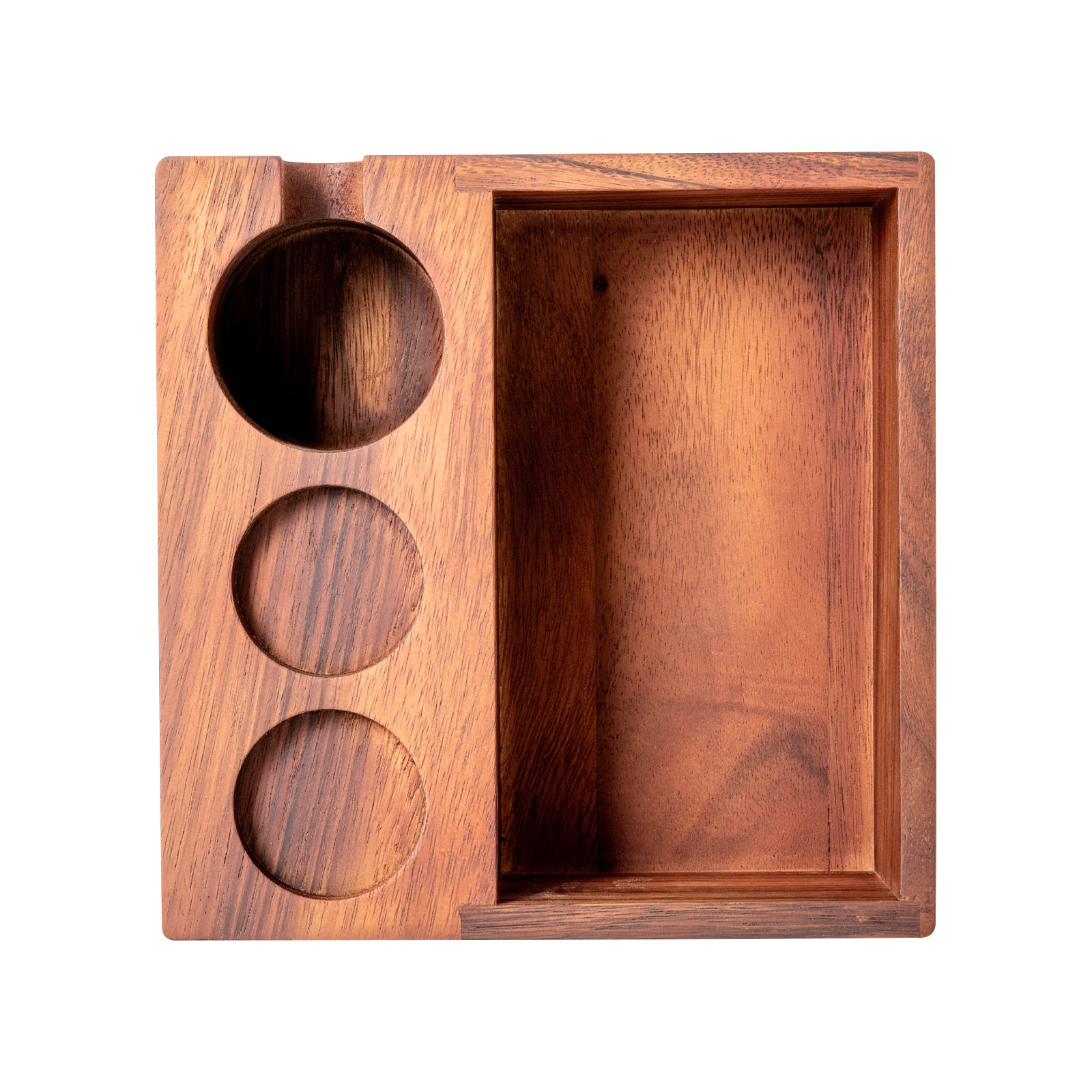 58mm Coffee Machine Accessories Wooden Tool Storage Boxs for Tamper  Distributor