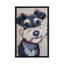 «Schnauzer Whimsical Mr Foozootie» par Hippie Hound Studios, reproduction d'art sur toile tendue-72404624-72404623-72404629