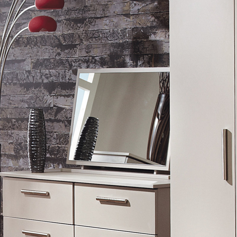 Fully Assembled Lyman Dresser Mirror, Mushroom