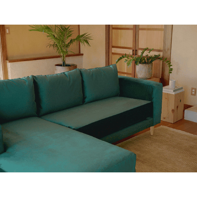 Essential Sectional, Cylinder, Shadow Upcycled Poly