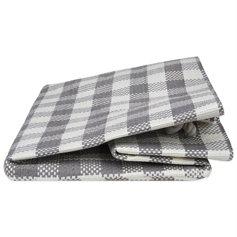 August Grove® Baur Rectangle Checkers Fabric Bin & Reviews