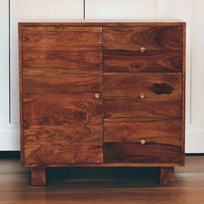 Almus 80cm Solid Wood Sideboard