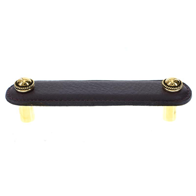 Sanzio 6" Center to Center Bar Pull, 3'', Polished Gold