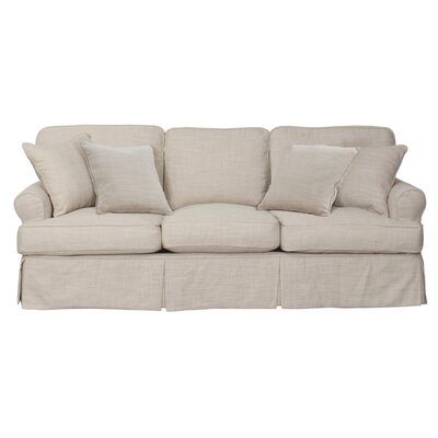 Pike 85"" Rolled Arm Slipcovered Sofa with Reversible Cushions -  Birch Lane™, 9EC1998302674066B5E46EA315200EF5
