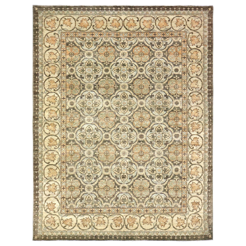 Chateau Oriental Area Rug in Brown, Rectangle 6'6" x 8'2"