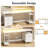 Computer Desk With Led Lights And Power Outlets, Gaming Desk With Monitor Stand,Home Office Writing Desk With Storage-1455193804-1457460340