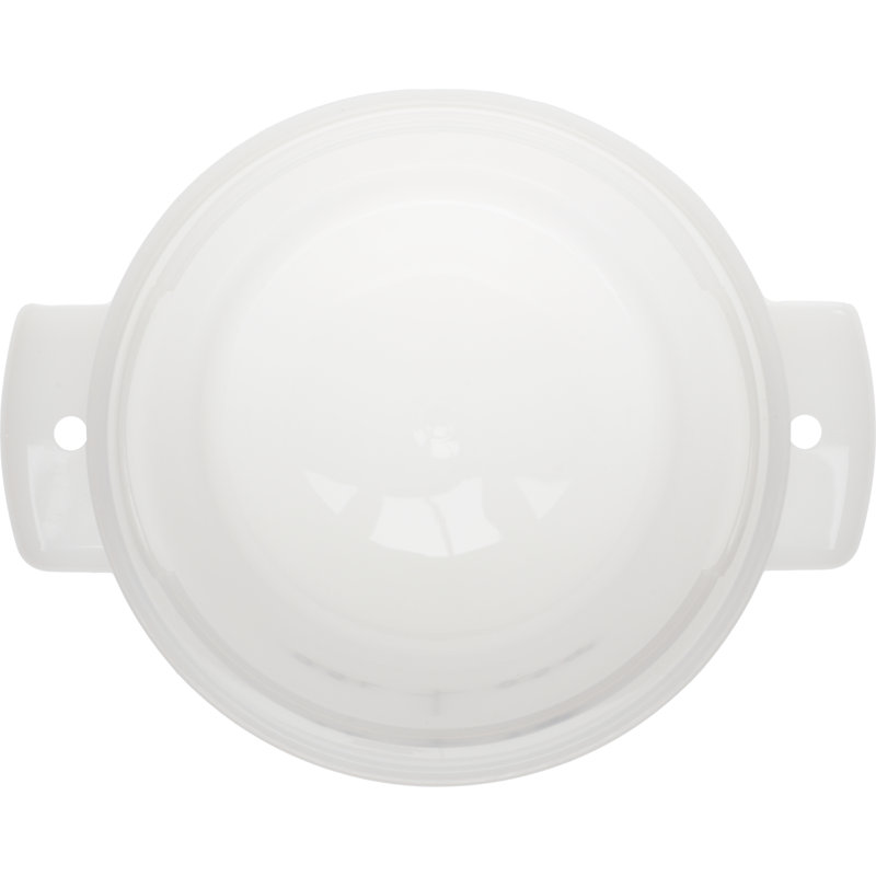 Contenant alimentaire rond 1 pte - transparent, Blanc