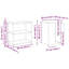 Kitchen Storage Set With Door 3 Pcs 210 X 50 X 92 Cm-564153420