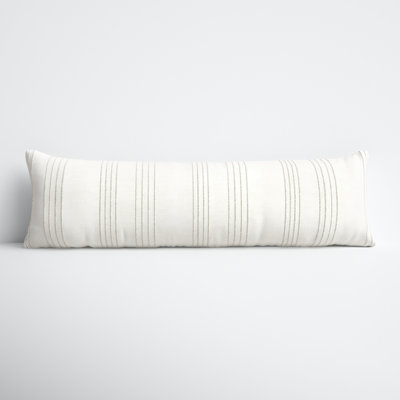 Fez Striped Cotton Reversible Throw Pillow
