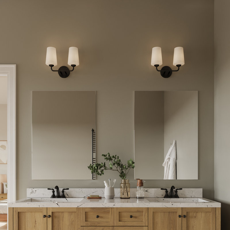  Celino One-Light Wall Sconce with Glass, Clear, Satin Black
