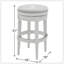 31 po Tabouret de bar pivotant en bois sans dossier à hauteur de bar, 1 pièce-1521039897