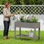 Raised Garden Bed - Outdoor Elevated Planter With Weatherproof Resin, Shelf & 4 Swivel Wheels-390752305
