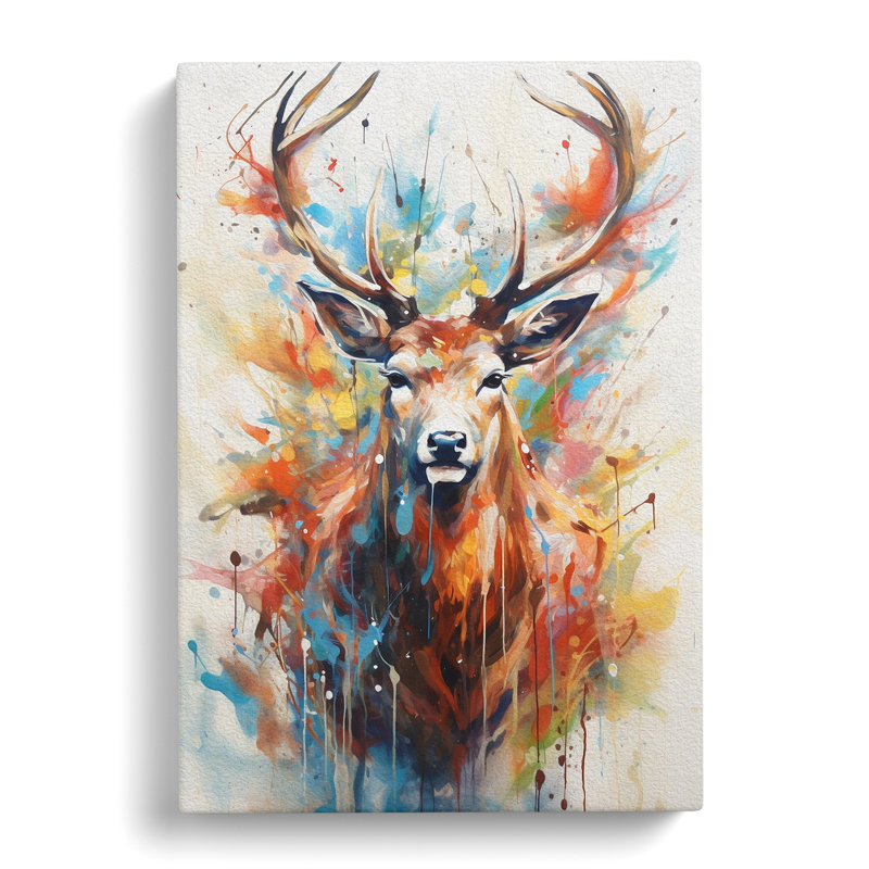 Deer Gestural - Print, 60cm H x 40cm W x 3cm D
