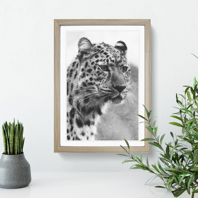 Cheetah Vol.3 - Framed Print, 65cm H x 48cm W x 2cm D, Oak Framed