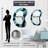 Abstract Design Shapes I - Abstract Collages Metal Art Decor - Modern Irregular Wall Mirror-107228976