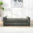 Stylish And Durable Faux Leather Ottoman-983769879