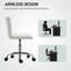 HOMCOM PU Leather Armless Office Chair Modern Adjustable Height-1967654104