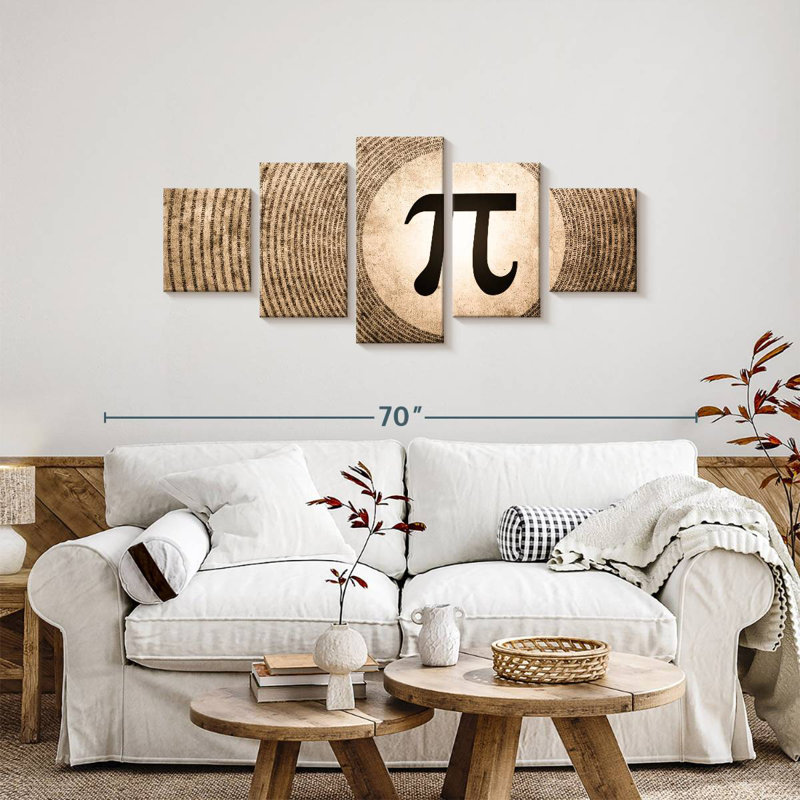 Grunge Pi, H 24 po x l 55 po