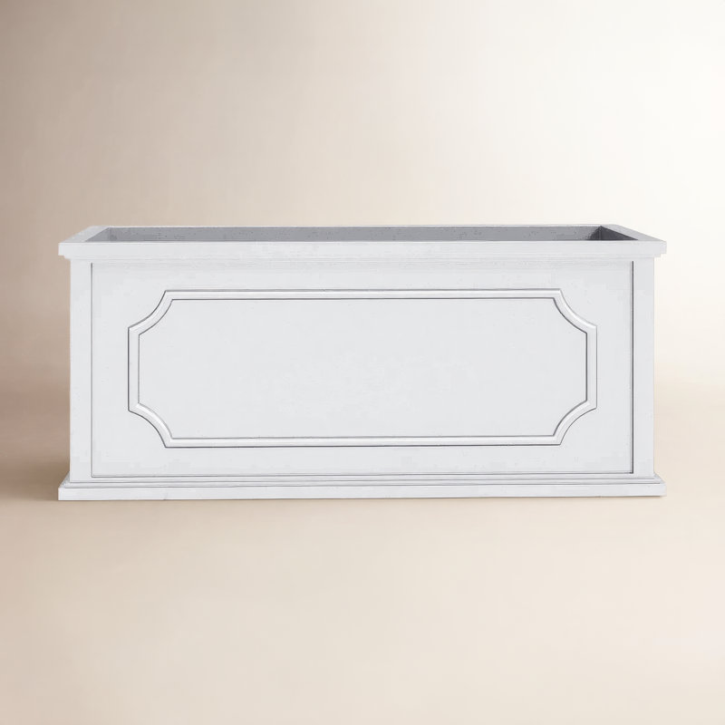 Ashdown Fiberglass Planter Box, H 17 po x l 39,5 po x P 17,75 po, Noir lustré