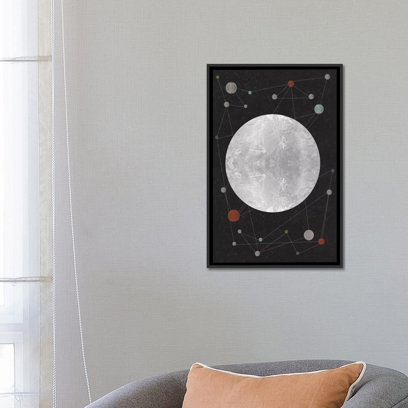 « unstellan inconnue », impression sur toile tendue, H 26 po x l 18 po x P 1,5 po, Toile avec cadre noir, Pas de tapis