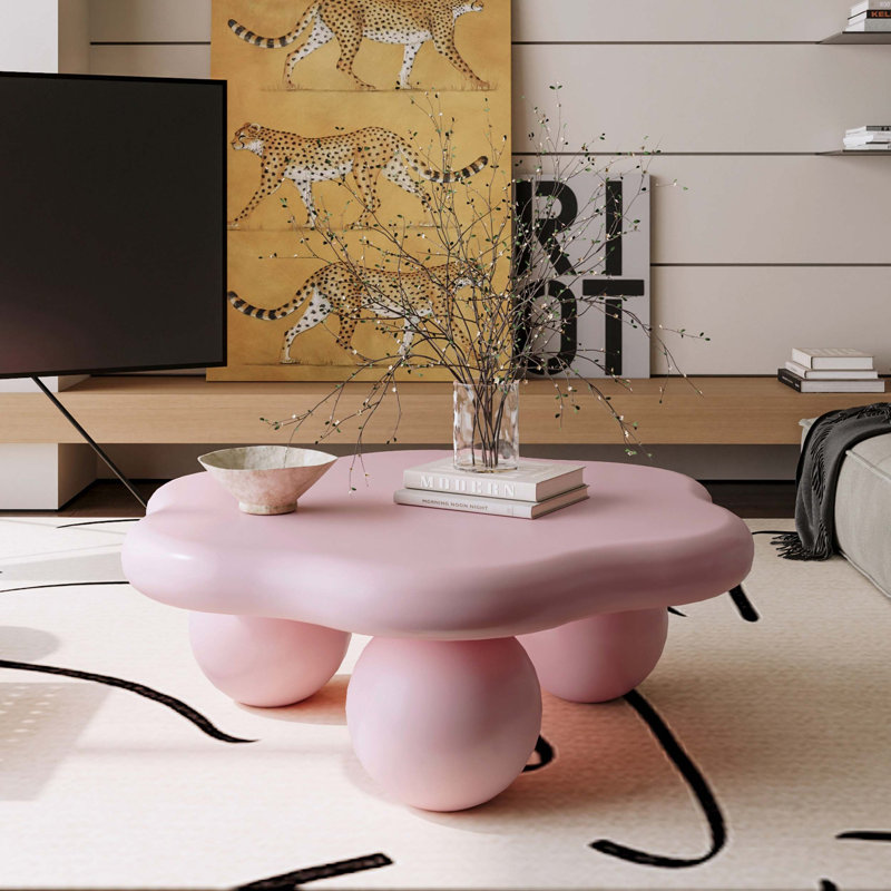 Table basse 35 "Cloud Shaped, Rose, Rose