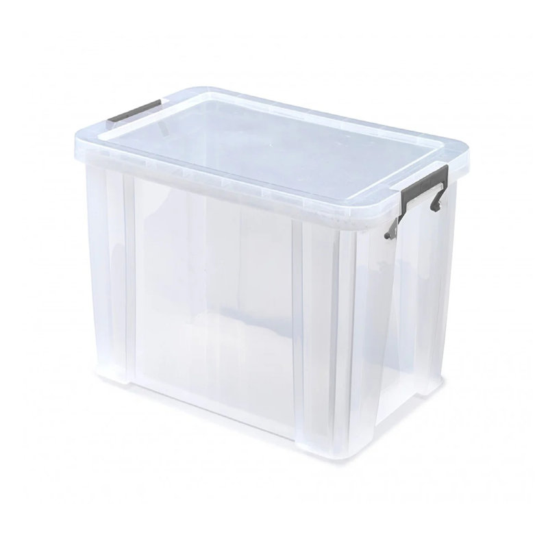 Whitefurze Plastic Storage Tub & Tote, 26L
