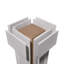 Ensemble de colonne surélevée carrée classique non-effilée en PVC Craftsman, Mission Capital et Mission Base-118136159-118136161
