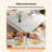 Luxury No Assembly Needed 2-Piece Coffee Table Set with Gold Base Storage Drawer Cofee Table for Living Room