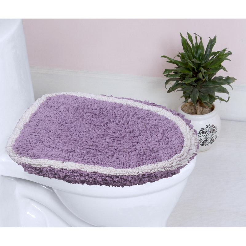 Tapis pour salle de bain Dobrinka, Mauve, 18 po x 18 po (couvercle)