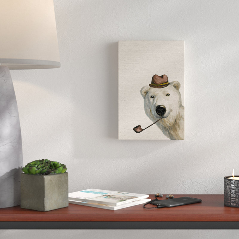 Smokey Bear - Painting on Canvas, 30cm H x 20cm W x 4cm D