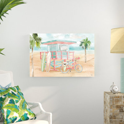 «Surfs up VII» par Dina June - reproduction d'art sur toile tendue
