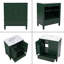 Bathroom Vanity with Ceramic Sink, Solid Wood & MDF Cabinet, Soft Close Door, Adjustable Shelf & Removable Drawer Divider-1256053086