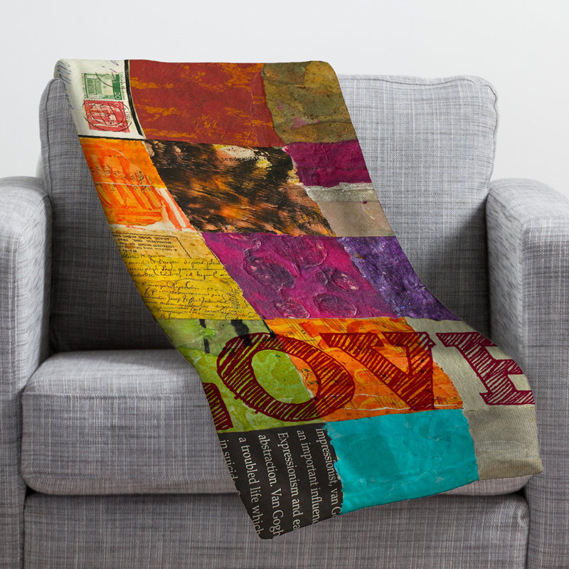 Elizabeth St Hilaire Nelson Love Throw Blanket, 40" H x 30" W