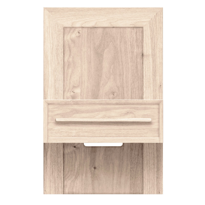 Moduluxe 1 - Drawer Solid Wood Nightstand, Conventional, Cognac Cherry