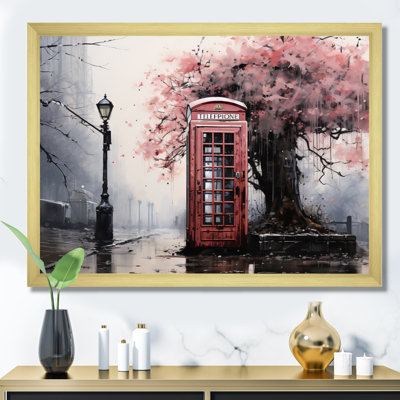 " Pink Telephone Booth Fading Conversations "