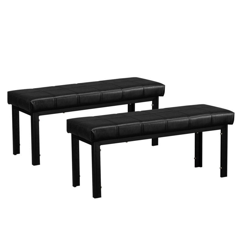Faux Leather Upholstered Bench