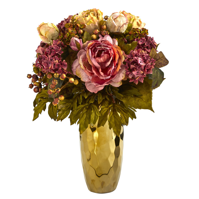 Peony Arrangement in Vase