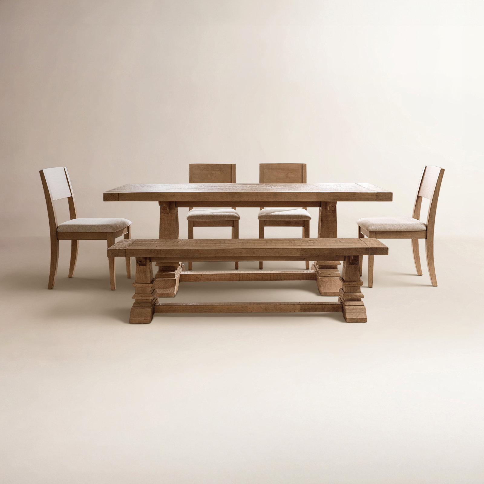 Vienna Pine Dining Table Set