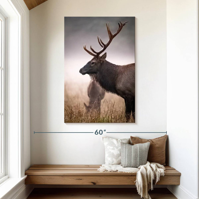 Brampt Mighty Bull Elk, 48" H x 32" W