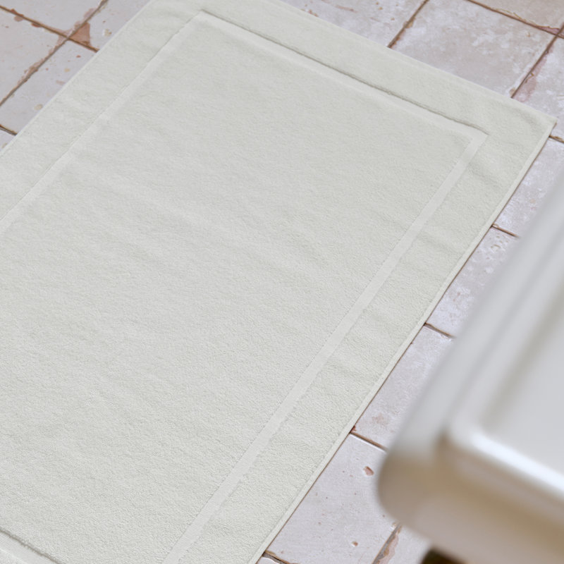 Renaissance Towelling Bath Mat, Parchment